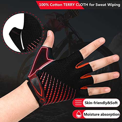 Bike Cycling Gloves for Men Women,Non-Slip Breathable 5MM Gel Pads DH Mountain Road Bicycle Gloves for MTB Biking Cycling,...