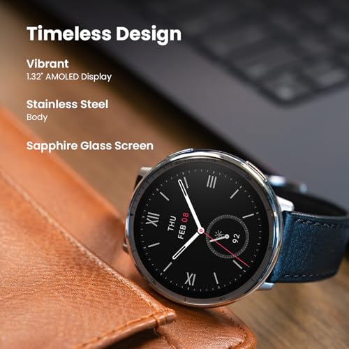 Amazfit Active 2 Premium Smart Watch Fitness Tracker (Round) for Android & iPhone, 10 Day Battery, Water Resistant, GPS Ma...