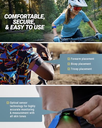 Scosche Rhythm+ 2.0 Heart Rate Monitor Armband for Running, Cycling, Exercise & Recovery with Bluetooth, ANT+, Optical Sen...