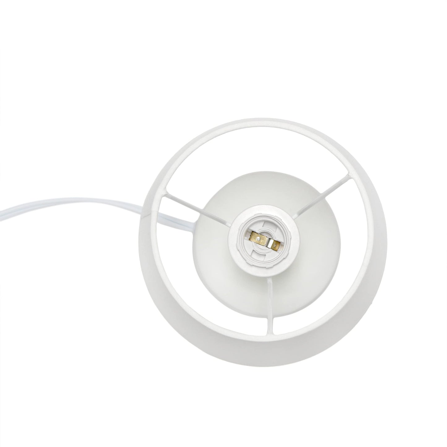 Simple Designs Lt2080-Off Mini Concrete Table Lamp, Off White, 5.91 X 5.91 X 9.4, Ideal For Modern Home Decor