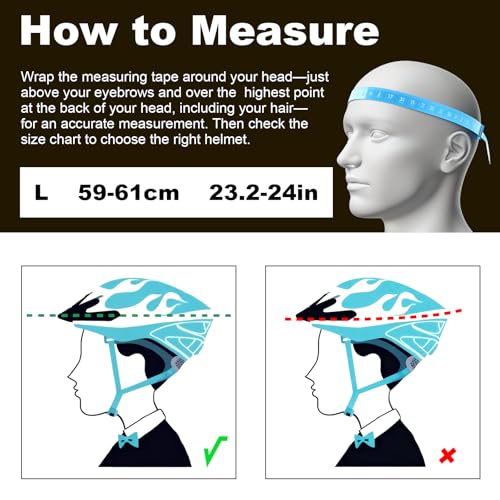 Favoto Bike Helmet for Adults – Lightweight Bicycle Helmet with Visor, MTB & Road Bike Helmet for Men and Women, CPSC Cert...
