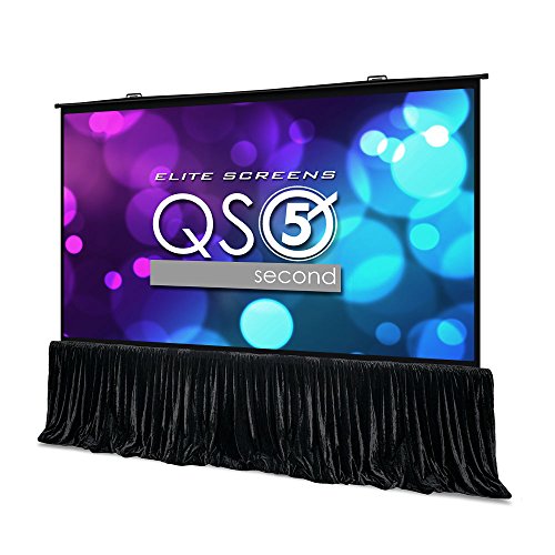 Elite Screens QuickStand 5-Second Series, 150-INCH 16:9, Manual Pull Up Projector Screen, Movie Home Theater 8K / 4K Ultra...