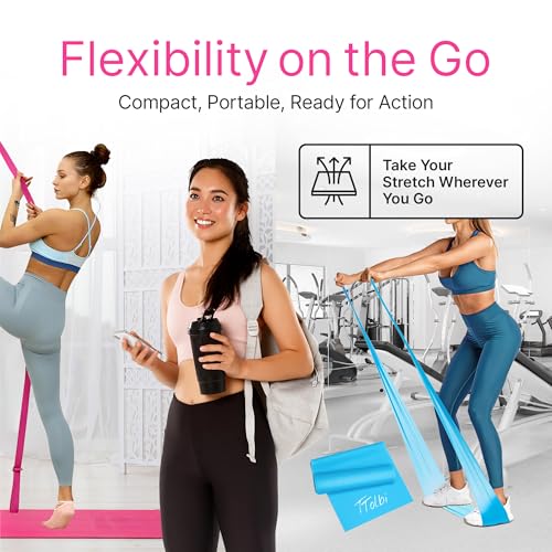 Stretching Strap with Door Anchor & Resistance Band – Leg Stretcher for Improving Flexibility & Splits – Ideal for Ballet,...