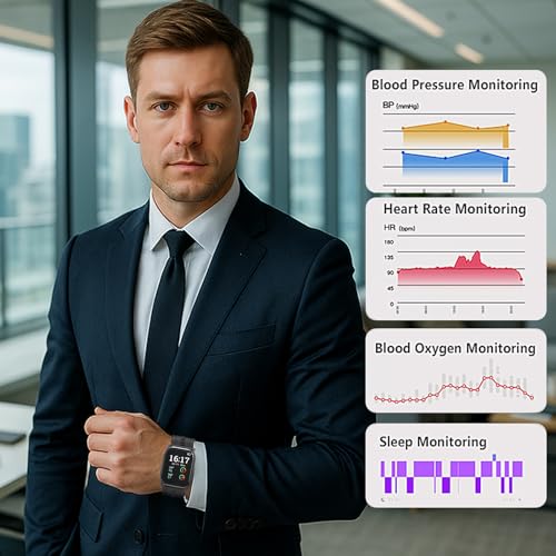 Blood Pressure Monitor with FDA 510(k) Clearance,Blood Pressure Monitor Watch with Heart Rate,Blood Oxygen (Wellness), Ped...