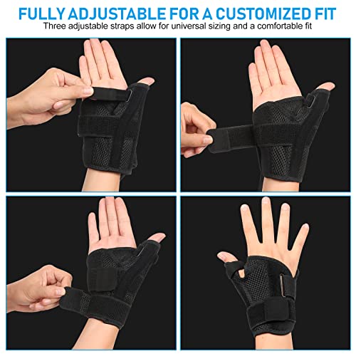 Thumb Brace - Carpal Tunnel Wrist Brace Relief and Tendinitis Arthritis Sprained, Thumb Spica Splint Wrist Support to Nigh...