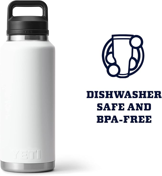 YETI Rambler 46 oz Bottle, Vacuum Insulated, Leakproof, Stainless Steel with Chug Cap