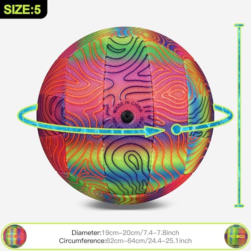 PECOGO Waterproof Volleyball Size 5 - Perfect for Pool, Indoor & Outdoor Games - Durable, Lightweight, and Easy to Use for...