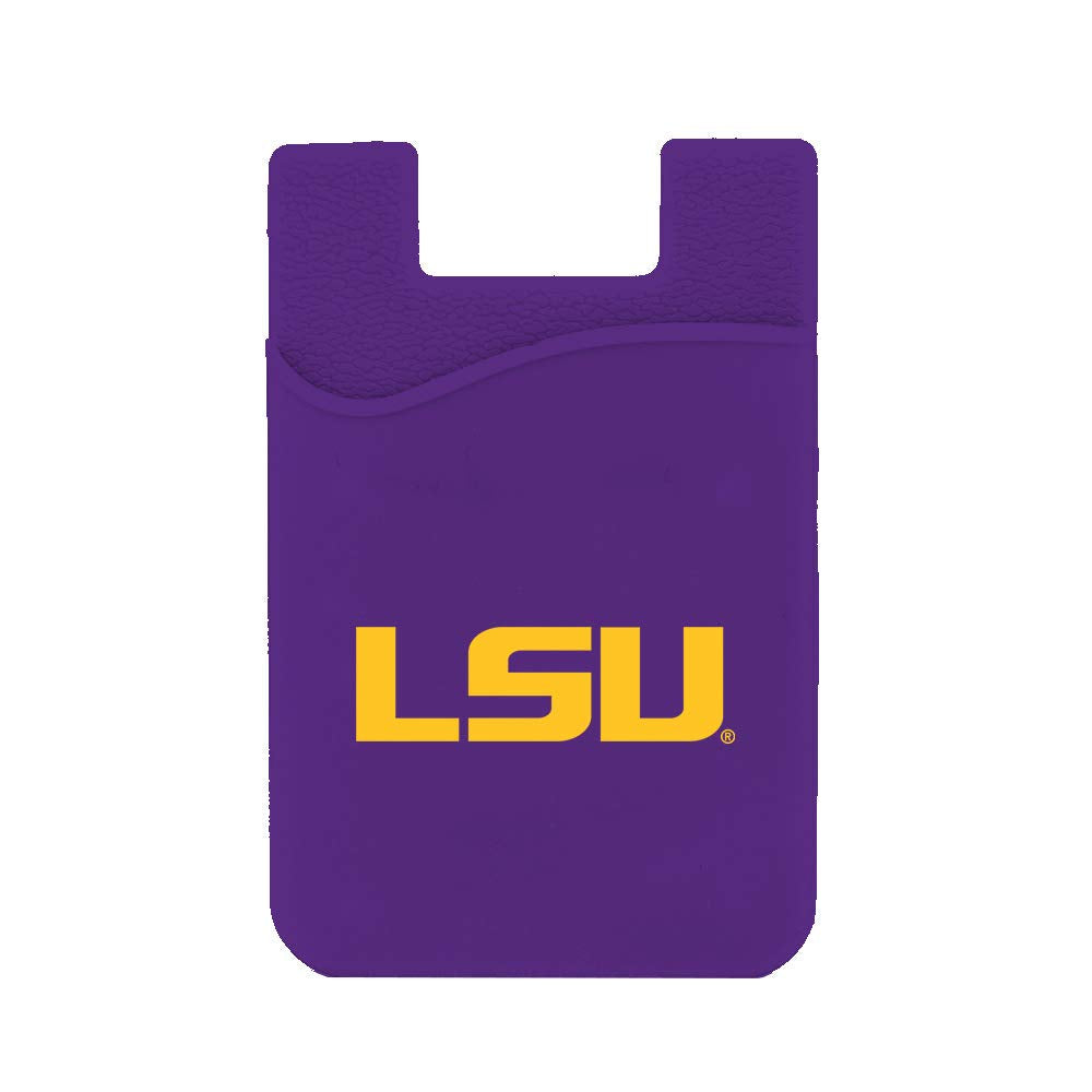 Guard Dog Silicone Credit Card Holder/Phone Wallet - Lsu Tigers