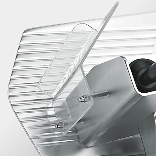 KWS MS-6RS Premium 200w Electric Slicer 7.67-Inch in Red Stainless Steel Blade, Frozen Meat Deli Meat Cheese Food Slicer Low Noises Commercial and Home Use