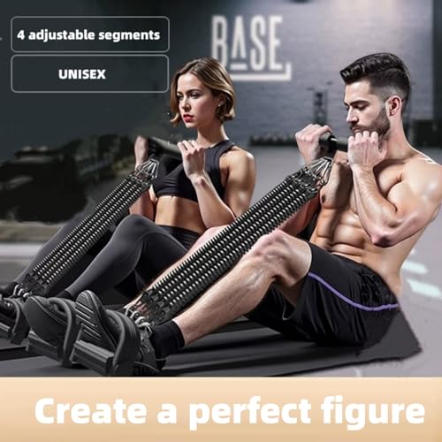 Resistance Bands for Exercise,6-Tube Elastic Yoga Pedal Puller Resistance Band, Natural Latex Tension Rope Fitness Equipme...