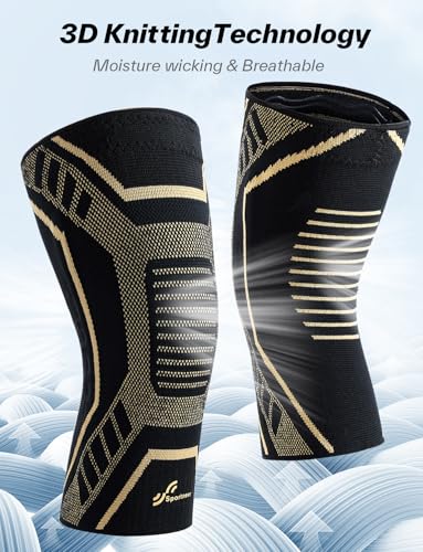 Sportneer Knee Brace with Dual Side Stabilizers – Maximum Support Compression Knee Sleeve for Men & Women, Anti-Slip Knee ...