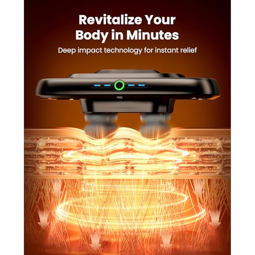 BOB AND BRAD A1 4-Head Massage Gun Deep Tissue, FSA Eligible/HSA Eligible, 4X Pain Relief Efficiency, Replaceable Massager...