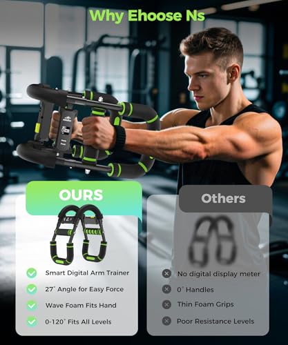 RENRUI Twister Arm Trainer, Chest Workout Equipment for Men & Women Adjustable 5 Resistance Levels (40-130 lbs), Ergonomic...