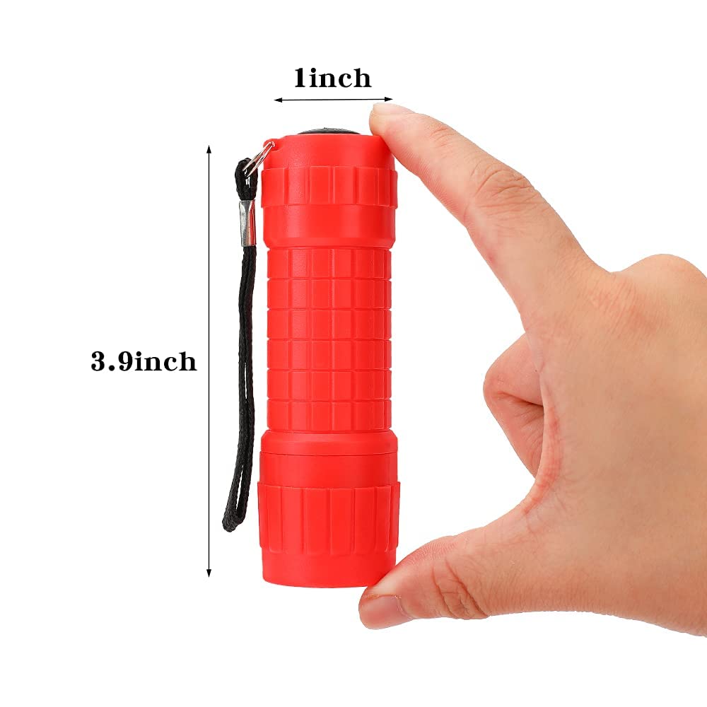 Kunhe Mini Led Flashlight, 100 Lumen, Black, Aluminum, Model Co1, 5 Pack - Ideal For Kids, Party Favors, Christmas Gifts, Stocking Stuffers