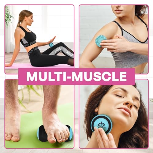 Acupoint Massage Ball Therapy Set for Muscle Knots and Post-Workout - Physical Therapy Balls, Trigger Point & Yoga Therap...