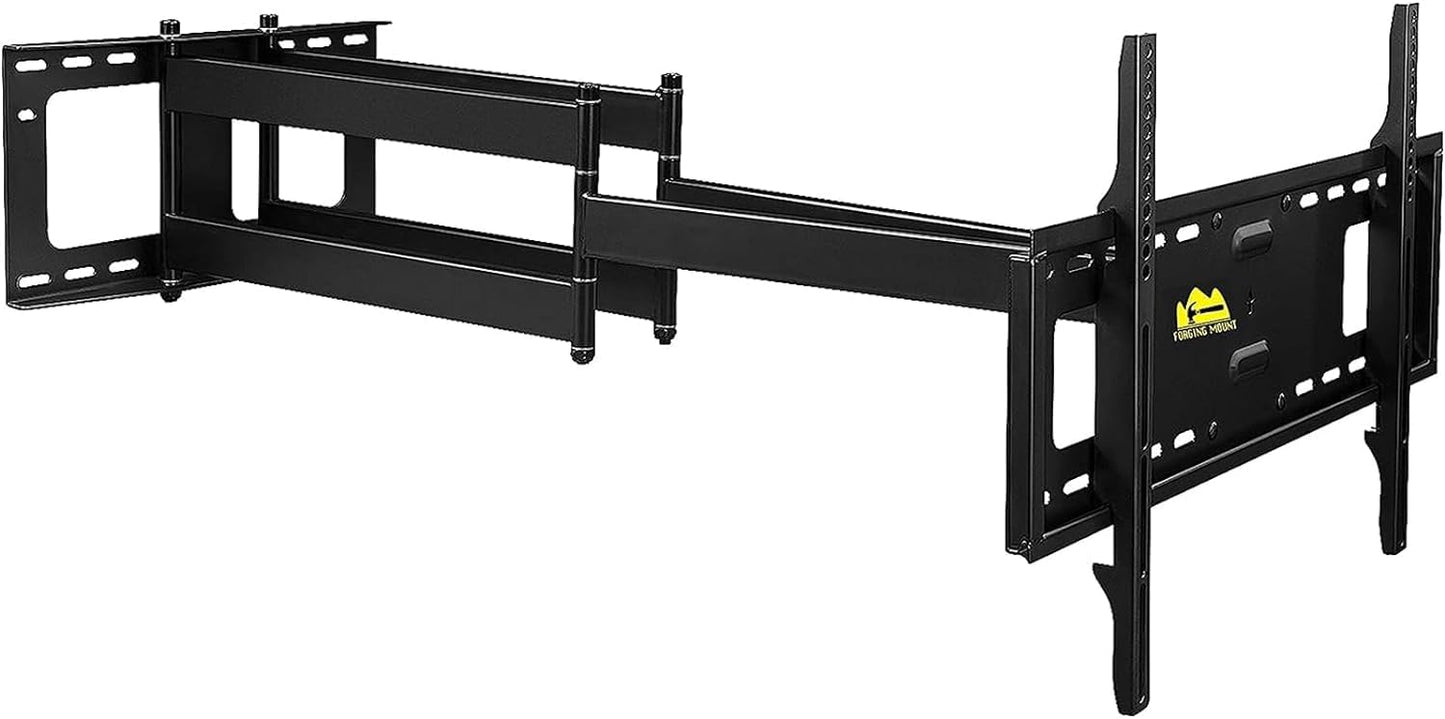 FORGING MOUNT Heavy Duty Long Arm TV Mount,Full Motion TV Mounts Bracket 43 inch Extension Dual Articulating Arm, Fits 50-90 Inch Flat/Curve TVs, Holds up to 198 lbs, VESA600x400mm