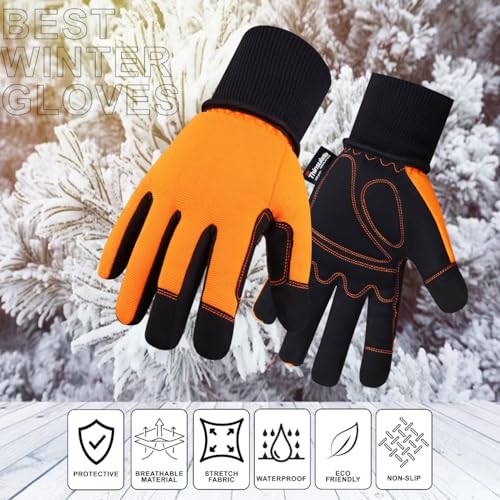 Arsh Sports Waterproof Winter Gloves for Men/Women Warm Thermal 3M Thinsulate -20℉ Windproof Skiing Gloves with Touchscree...