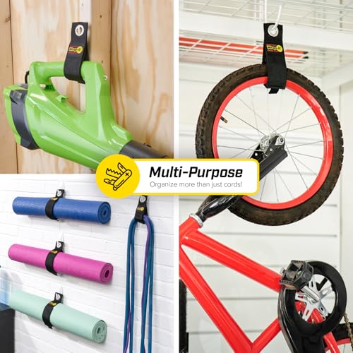 Heavy-Duty Wrap-It Storage Straps, 17-inch (6 Pack) - Extension Cord Organizer, Storage, Cord Straps, Cable Straps for Hos...