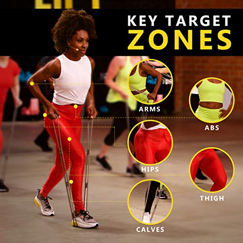 Walk at Home Workout Bands 7 Ring Adjustable Resistance Bands for Working Out Home Workout Walking Exercise Workout Bands ...