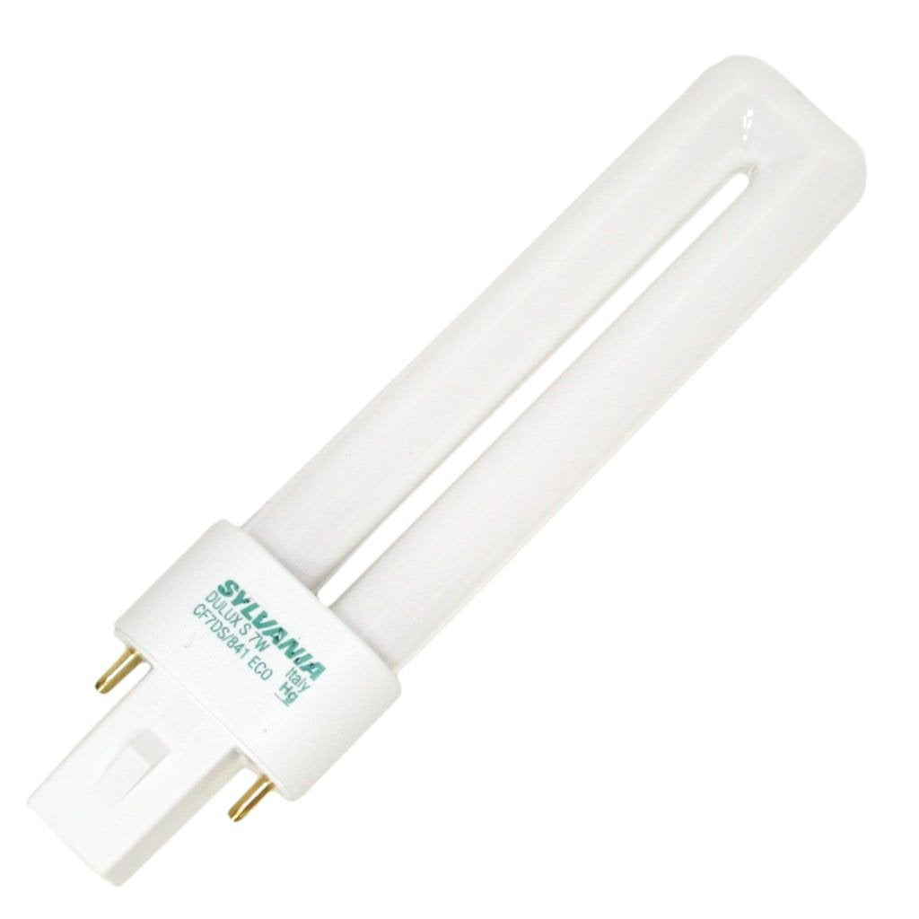 Sylvania 21274 Compact Fluorescent 2 Pin Single Tube 4000K  7-Watt
