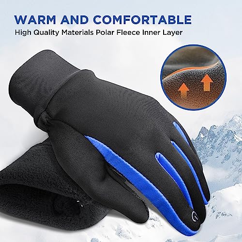 SIMARI Kids Winter Gloves Touchscreen Warm Thermal Water-Resistant for Boy Girl Running Cycling Snow Skiing in Cold Weather
