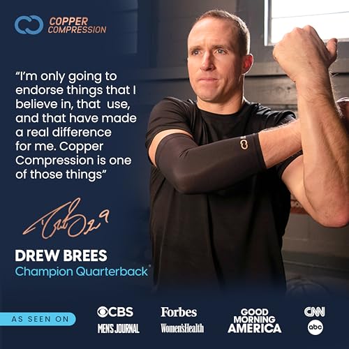 Copper Compression CopperFreeze Wrist Sleeve – Hot & Cold Therapy Support for Pain, Swelling, and Injury Recovery – 360° C...