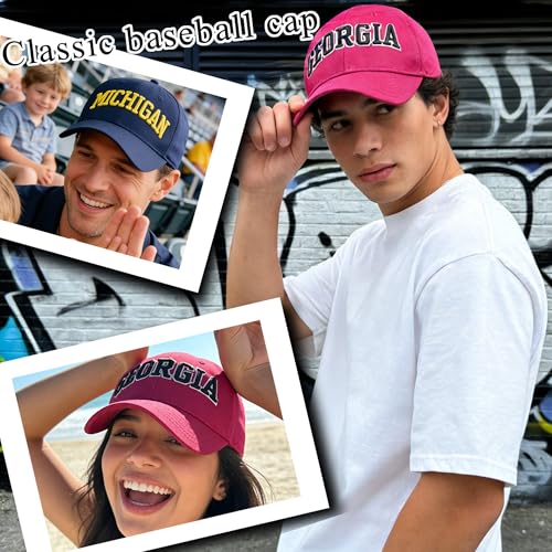HUIGONGSHOU Sport Baseball Cap for Men Women 3D Embroidery Unisex Hats Athletic Outdoor Casual Adjustable Caps