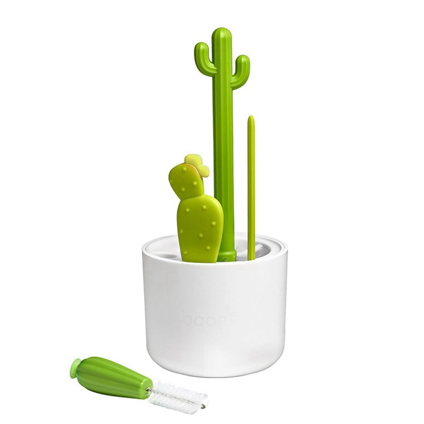 Kqcibz Cactus Bottle Brush, Straw Brush, Multifunctional Cleaning Brush Set, Full-Angle Cleaning, Green & White