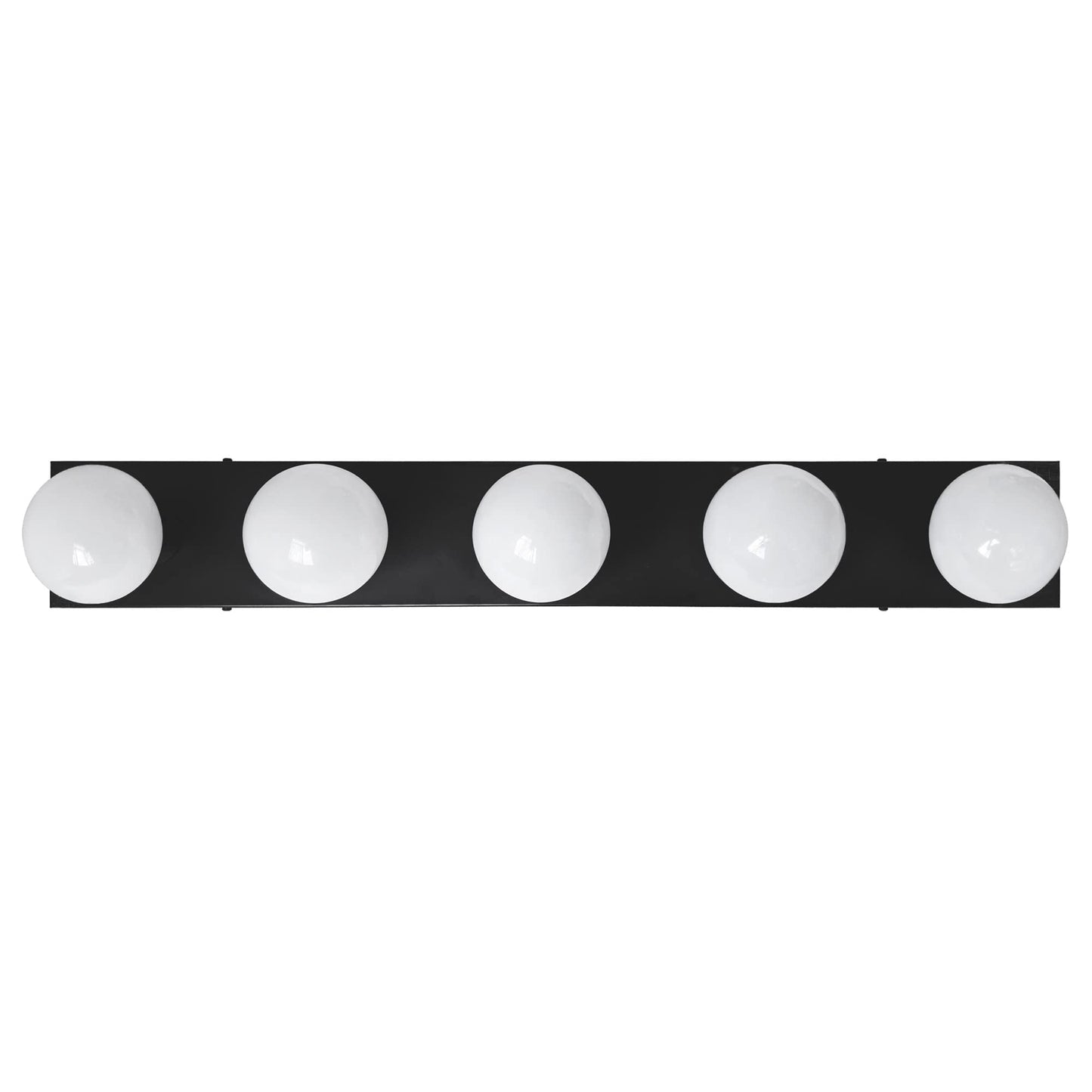 Design House 588582-BLK 5-Light Dimmable Vanity Strip Light, Matte Black, Iron for Bathroom and Bedroom