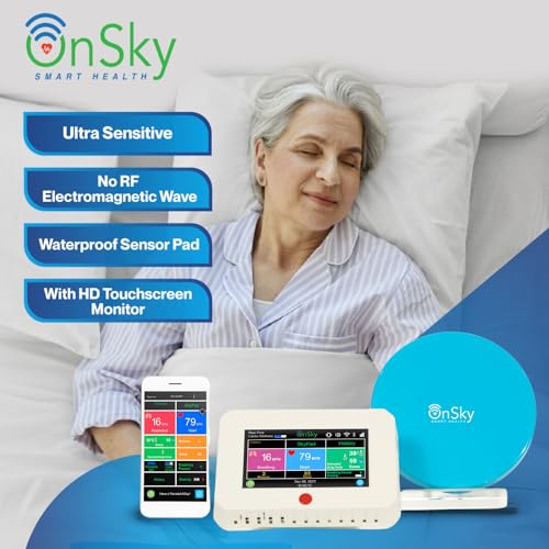 SkyPad FDA-Cleared Contact-Free Heart & Breathing & Sleep Apnea & Seizure Monitor, Adult & Children Home Health Care - Sen...