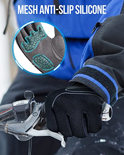 Tanluhu Cycling Gloves Mountain Bike Gloves Biking Gloves for Men Women Outdoor Full Finger Workout Gloves Touch Screen An...