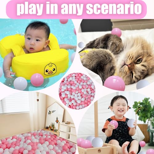 VivaVolt Ball Pit Balls 100 - Safe Phthalate Free BPA Free Ball Pits Balls for Toddlers, 2.2 Inch Bright Colors Crush Proo...
