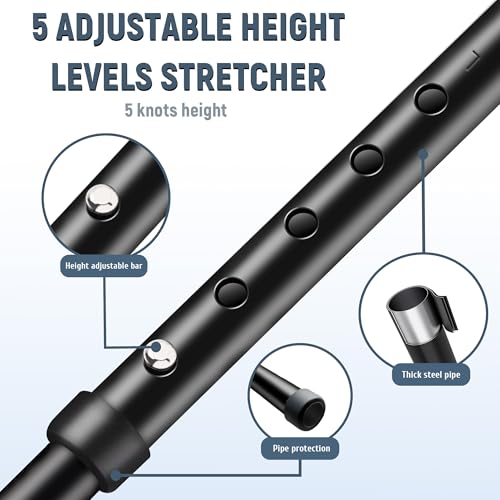 PressLoo Hamstring Stretcher for Knee Extension & Pain Relief, Adjustable Low Back, Calf, Leg & Hip Stretching Device for ...