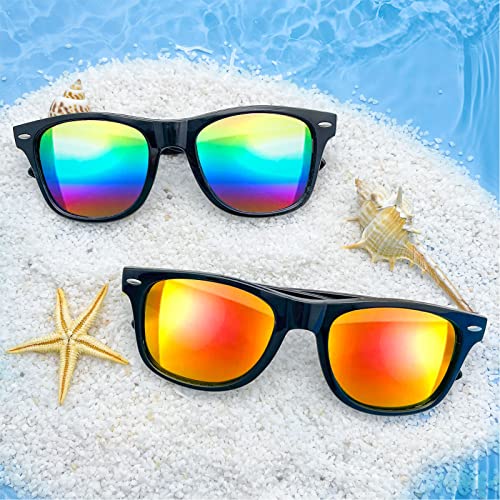 Pibupibu 10/20 Packs Adults Wholesale Neon Colors Square Retro Style Party Favors Sunglasses