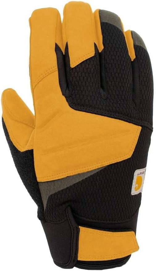 Carhartt Men's GL0783M Wind Fighter Insulated Synthetic Leather Secure Cuff Glo