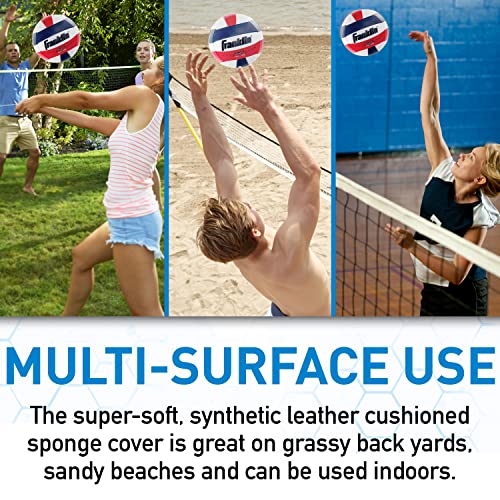 Franklin Sports Volleyball - Outdoor + Beach Volleyball - Cushioned Ball Set Great for Backyard and Beach