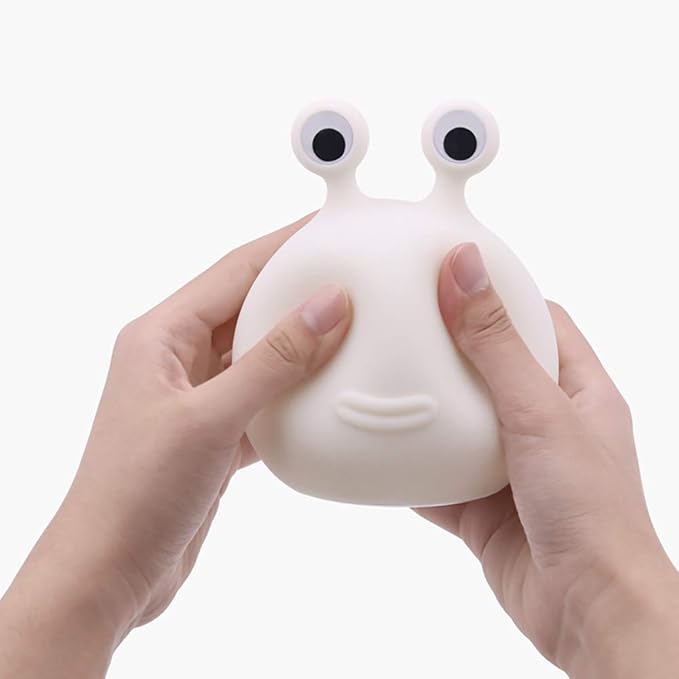 Slug Night Light for Kids,USB Rechargeable Night Light Silicone lamp,Cute Animal Lamps Touch Control&Timer and Dimmable, Portable