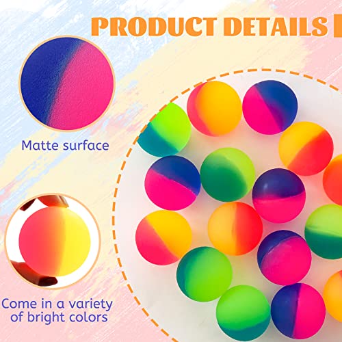 Irrmshr 18 Pcs Bouncy Balls for Kids,45 mm Jumbo Super Bouncy Balls,Rubber High Bouncing Balls in Bright Assorted Multi Co...