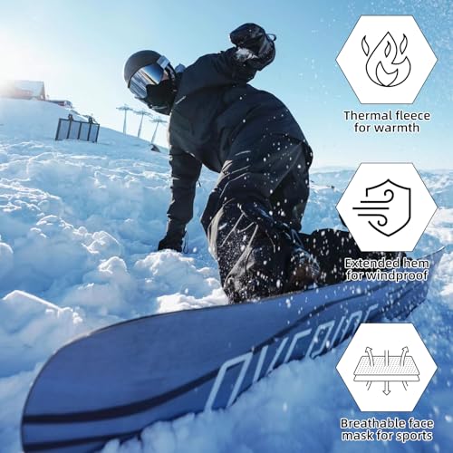 ROCKBROS Ski Balaclava Thermal Fleece Balaclava for Cold Weather Winter Men