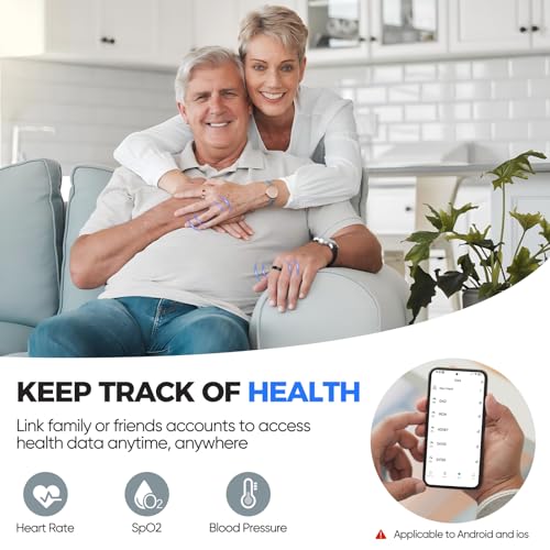 BIEMHA Smart Ring with Sleep Monitoring, 10-Day Battery Life, Stress/Heart Rate/Women's Health Tracker,No APP Subscriptio...