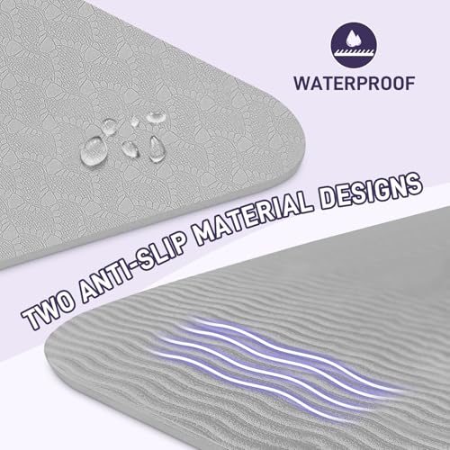 Foldable Yoga Mat for Travel 72"x 32"x 0.32"Inch, 8mm Thick Folding Exercise Mat, Outdoor Non-slip Pilates Mat for Women &...