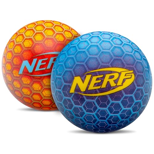 NERF Super High Bounce Ball - 2 Balls Included - Durable and Lightweight for Indoor and Outdoor Fun