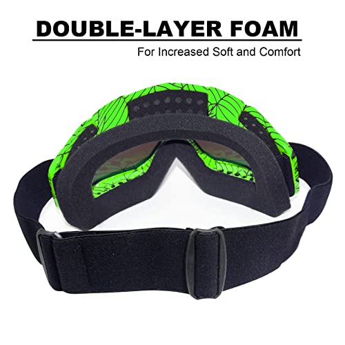 CoPvner Dirt Bike Goggles for Motorcycle, ATV, Motocross, Riding, Offroad - Adult, Men, Women, Youth, Kids