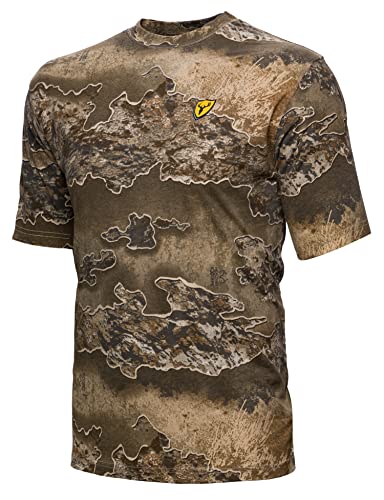 SCENTBLOCKER Scent Blocker Fused Cotton Lightweight Short-Sleeve Camo Hunting Shirt for Men