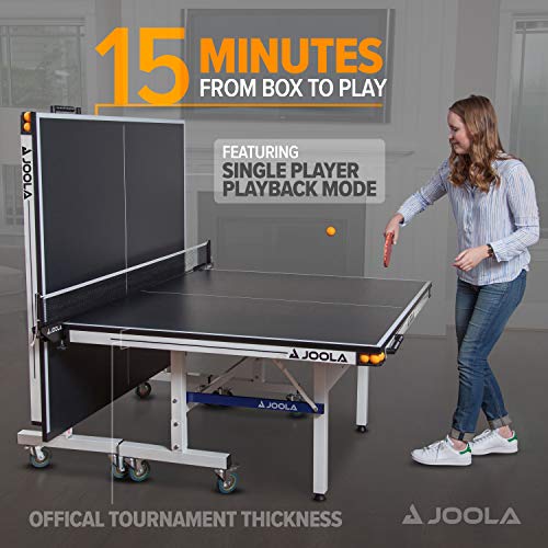 JOOLA Rally TL Professional MDF Indoor Ping Pong Table w/Quick Clamp Table Tennis Net & Post Set - 10 Minute Easy Assembly...
