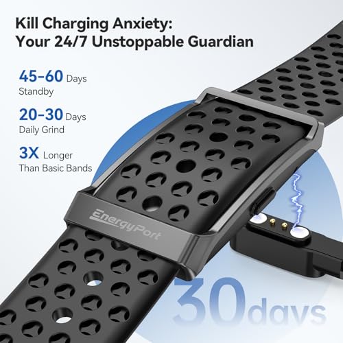 Smart Bracelet, Wearable Activity & Fitness Tracker Band, 24H Sleep Tracker, All-Day Continuous Heart Rate Blood Pressure ...