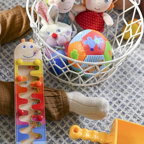 HABA Soft Baby Ball Tummy Time & Sensory Play - 4.5" Infant Play Ball Ideal for Crawling, for Babies 6 Months & Up