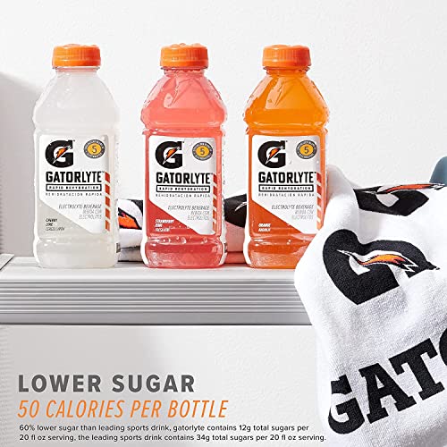 Gatorade Rapid Rehydration Electrolyte Beverage, Lime Cucumber, 20oz Bottles (12 Pack)