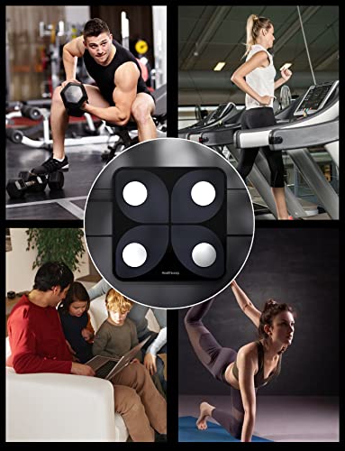 Body Fat Scale, Smart Bathroom Weight Scale, BMI Body Composition Monitor, High Precision Health Analyzer with Smartphone ...