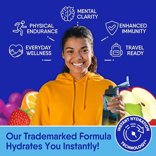 GoHydrate Low Sodium Electrolytes Powder Packets Sugar Free - Instant Hydration Daily Drink Mix - Zero Sugar Water Flavor ...